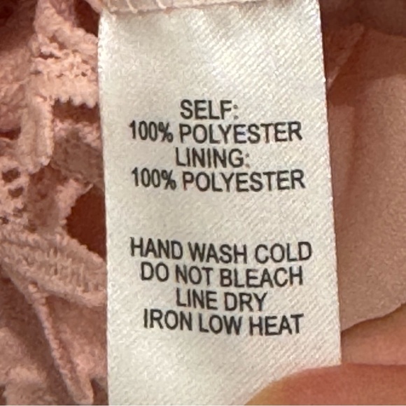 Lulus A Fine Romance Punk Blush Lace Dress Size M - Picture 12 of 12